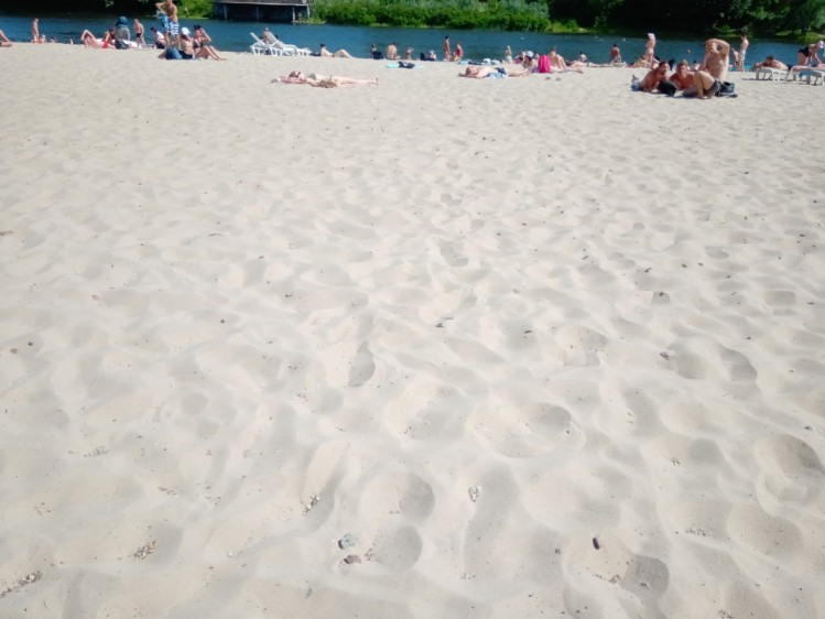 Пісок на пляжі Венеція 