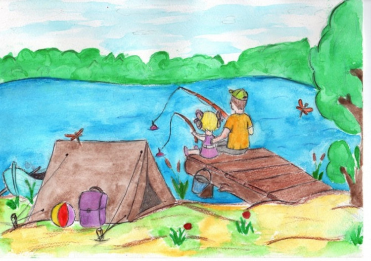 Рибалка малюнок