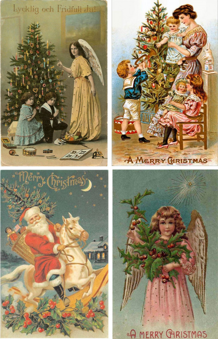 Українські європейські різдвяні листівки