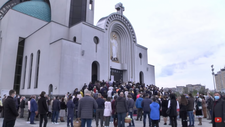 Великоднє богослужіння у Патріаршому соборі УГКЦ у Києві