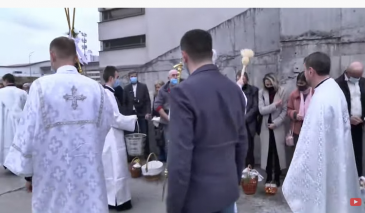 Освячення кошиків у Патріаршому соборі УГКЦ у Києві