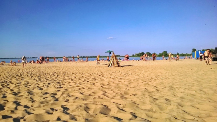 Пляж в Українці