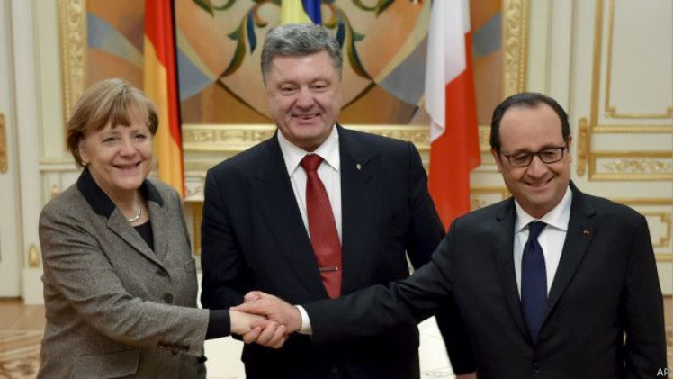 Меркель в Києві в 2015 році 