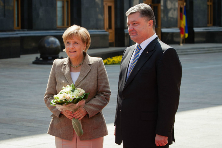 Меркель в Києві в 2014 році 