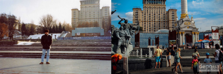 День Незалежності – Від пам"ятника Леніну до Майдану Незалежності: Як змінився Київ за 30 років (ФОТОРЕПОРТАЖ)
