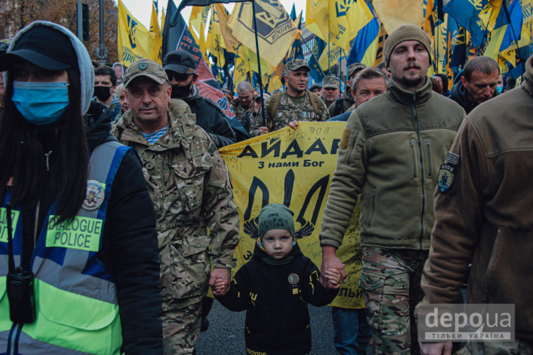 День Захисника України – У Києві пройшов багатотисячний Марш ветеранів (ФОТОРЕПОРТАЖ)