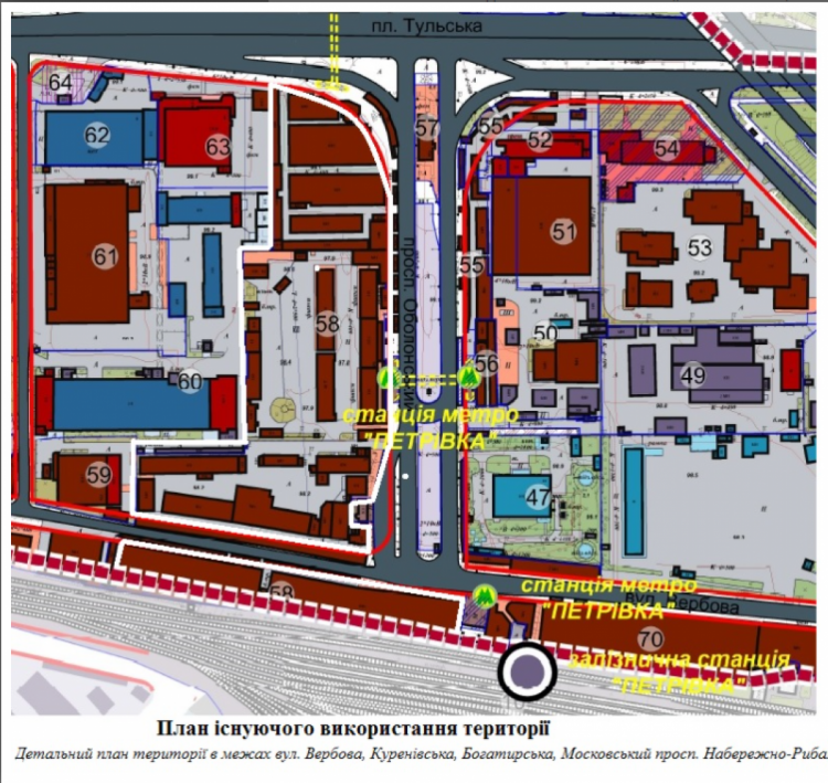 План території ринку Петрівка